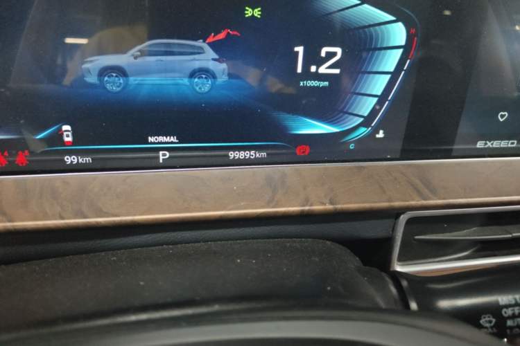 Used EXEED Zhuifeng 2019 1.6T DCT StarRui Edition Odometer Close Up