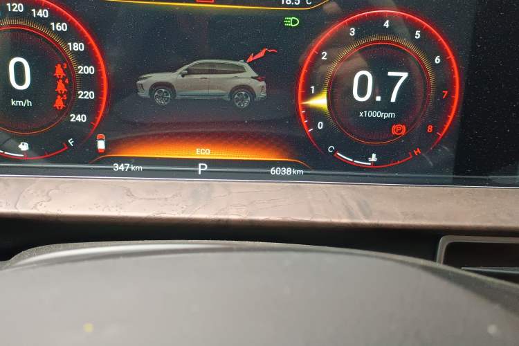 Used EXEED Zhuifeng 2020 Chasing the Waves Edition 1.5T CVT Xingrui Version Odometer Close Up