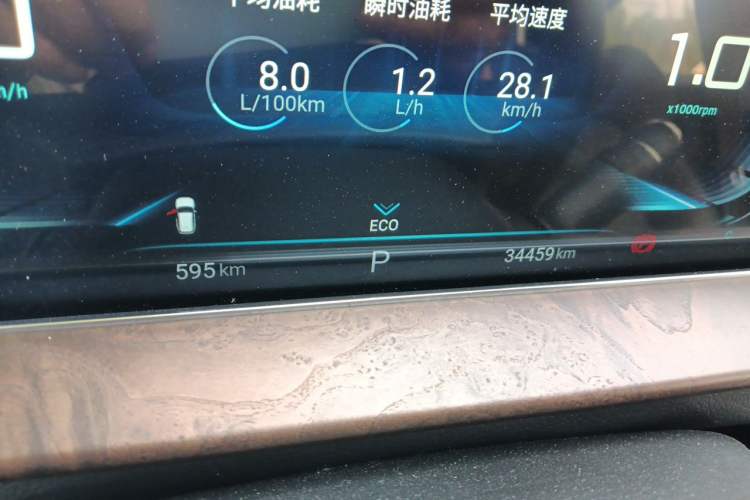 Used EXEED Zhuifeng 2020 Chasing the Waves Edition 1.5T CVT Starry Edition Odometer Close Up