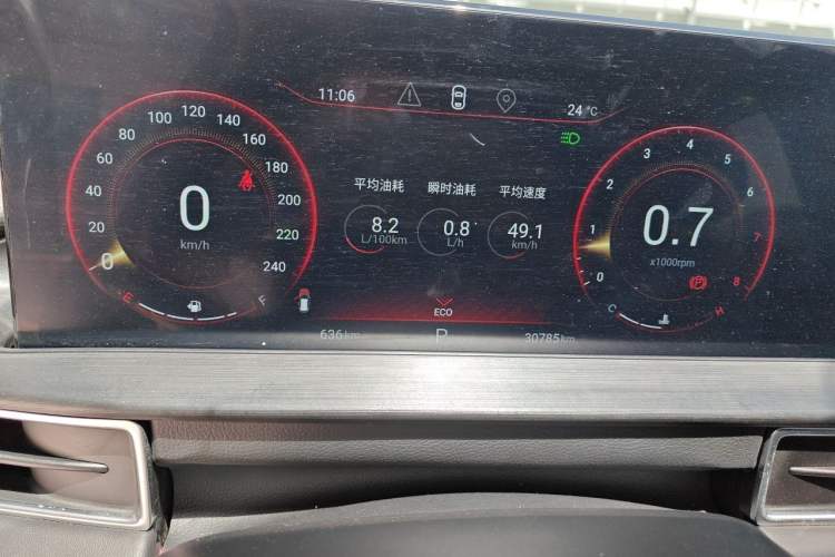 Used EXEED Zhuifeng 2022 Chasing the Waves Edition 1.5T CVT Wind-Chasing Edition Odometer Close Up