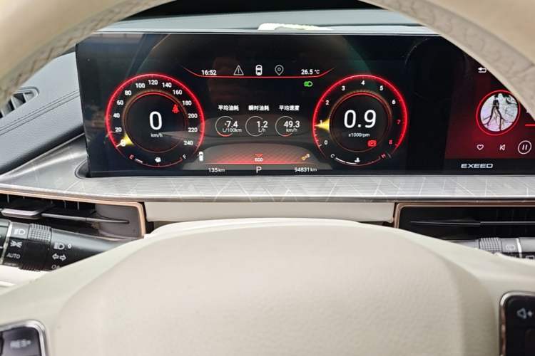 Used EXEED Zhuifeng 2022 1.5T CVT Goddess Edition Instrument Cluster
