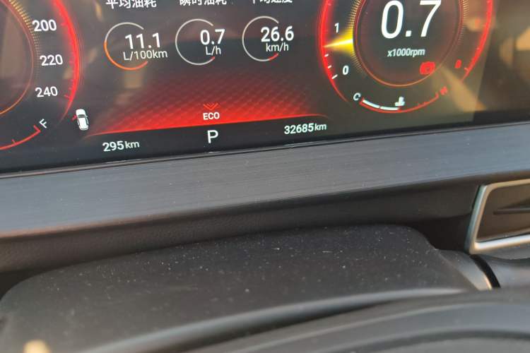 Used EXEED Zhuifeng 2022 Chasing the Waves Edition 1.5T CVT Wind-Chasing Edition Odometer Close Up