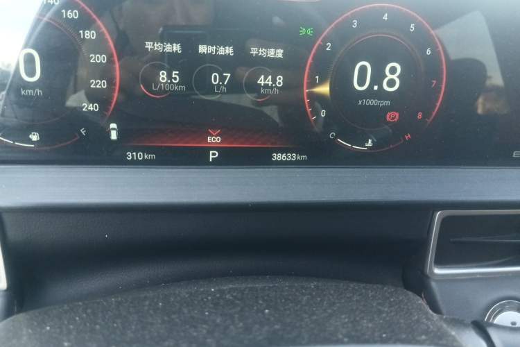 Used EXEED Zhuifeng 2022 Chasing the Waves Edition 1.5T CVT Wind-Chasing Edition Odometer Close Up