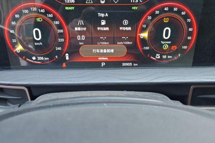 Used EXEED Zhuifeng C-DM 2022 1.5 TCI-DHT 105 km "Chengfeng Qi" Edition Odometer Close Up
