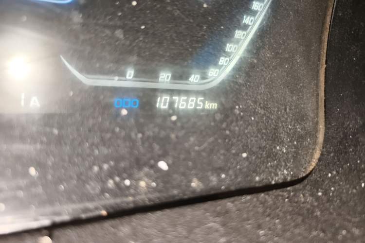 Used Farizon E5 2019 E5L Pure Electric Van with Guoxuan 39.9 kWh Odometer Close Up