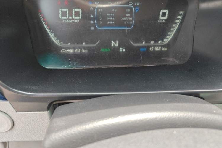 Used Farizon E5 2019 E5L Pure Electric Van with Guoxuan 39.9 kWh Odometer Close Up