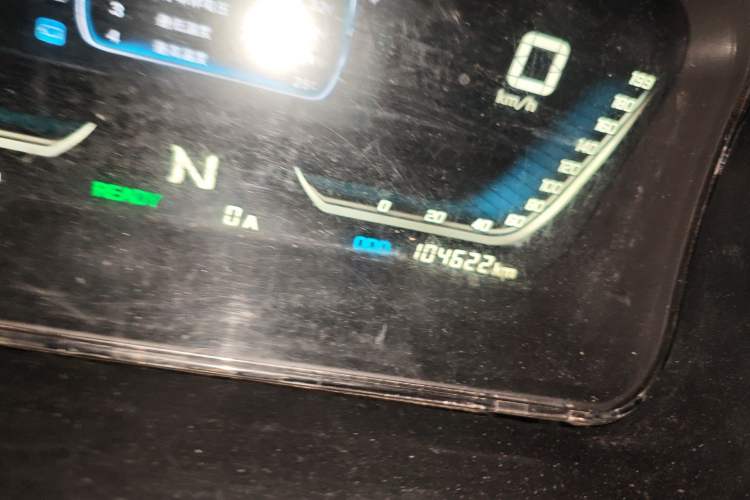 Used Farizon E5 2019 E5L Pure Electric Van with Guoxuan 39.9 kWh Odometer Close Up