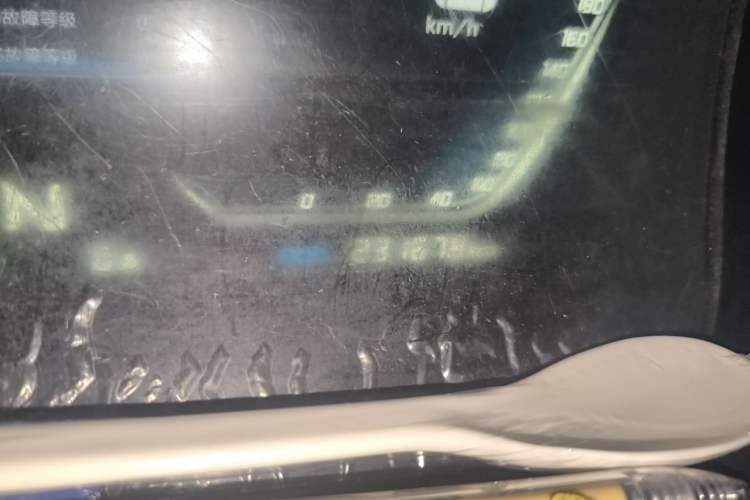 Used Farizon E5 2019 E5L Pure Electric Van with Guoxuan 39.9 kWh Odometer Close Up