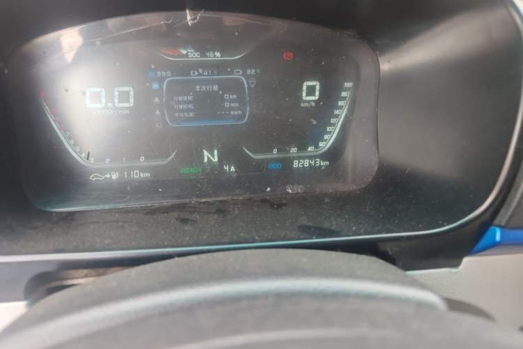 Used Farizon E5 2019 E5L Pure Electric Van with Guoxuan 39.9 kWh Odometer Close Up