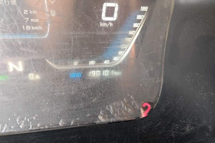 Used Farizon E5 2022 E5L Pure Electric Van with Guoxuan 39.9 kWh Odometer Close Up