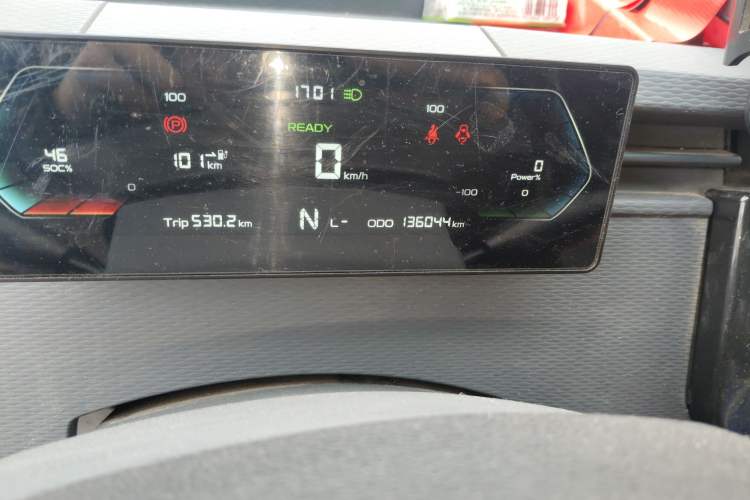 Used Farizon Xingxiang V 2022 Star Enjoy V6E Long Wheelbase Guoxuan 38.7 kWh Odometer Close Up