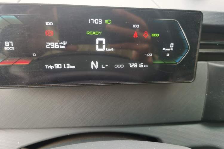 Used Farizon Xingxiang V 2024 Star Enjoy V7E 38.7 kWh Odometer Close Up