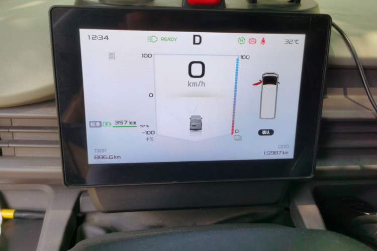 Used Farizon Xingxiang V 2025 Star Enjoy V7E Functional Edition Smart Wealth Edition Xuanwu 51.4 kWh Odometer Close Up