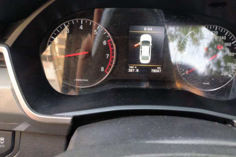 Used FAW Junpai A50 2018 1.5L Manual Luxury Model Odometer Close Up