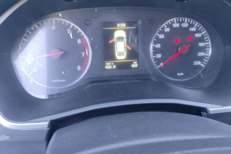 Used FAW Junpai A50 2018 1.5L Manual Comfort Model Odometer Close Up