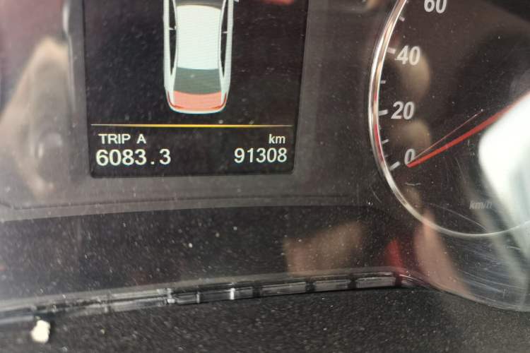 Used FAW Junpai A50 2018 1.5L Manual Comfort Model Odometer Close Up