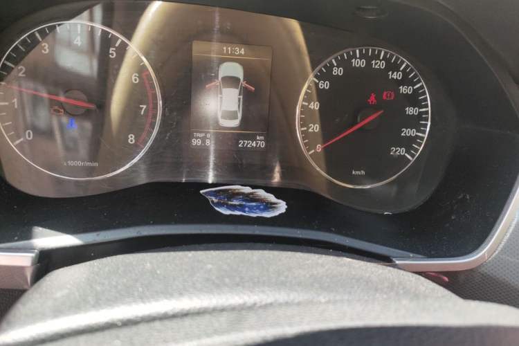 Used FAW Junpai A50 2018 1.5L Manual Comfort Model Odometer Close Up