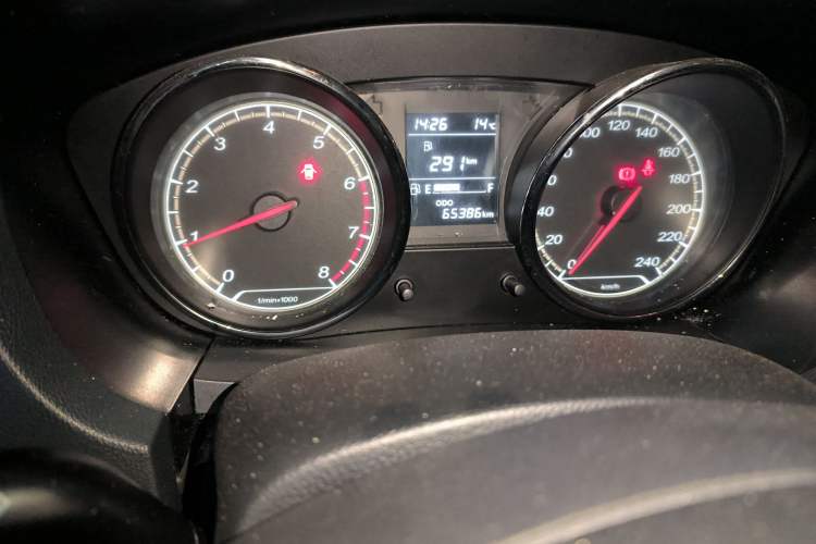 Used FAW Junpai A70 2016 1.6L Manual Tech Model Odometer Close Up