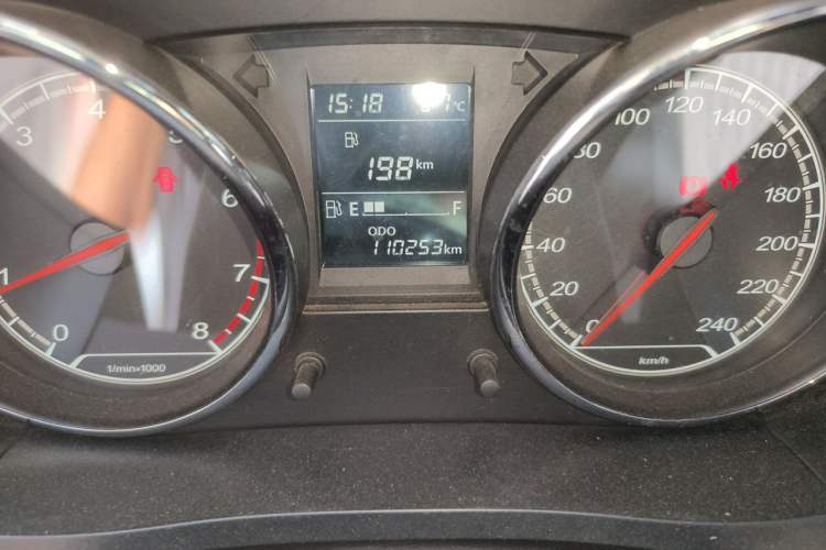 Used FAW Junpai A70 2016 1.6L Manual Tech Model Odometer Close Up