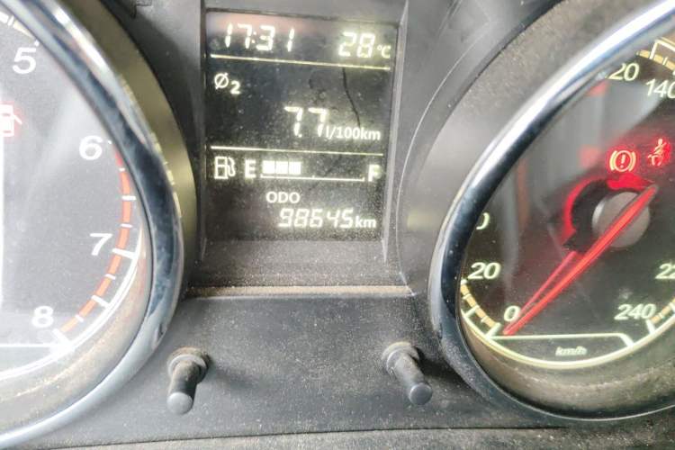 Used FAW Junpai A70 2016 1.6L Manual Tech Model Odometer Close Up
