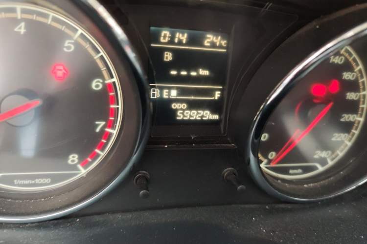 Used FAW Junpai A70 2016 1.6L Manual Tech Model Odometer Close Up