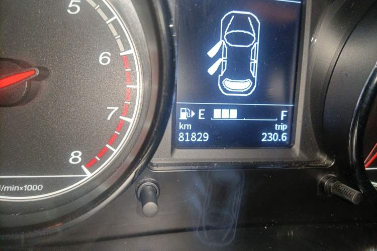 Used FAW Junpai A70 2016 1.6L Manual Tech Model Odometer Close Up