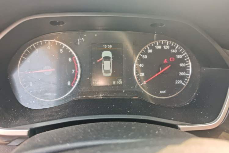 Used FAW Junpai CX65 2018 1.5L Manual Luxury Model Odometer Close Up