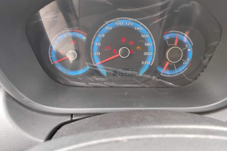 Used FAW Junpai D60 2015 1.5L Manual Luxury Model Odometer Close Up