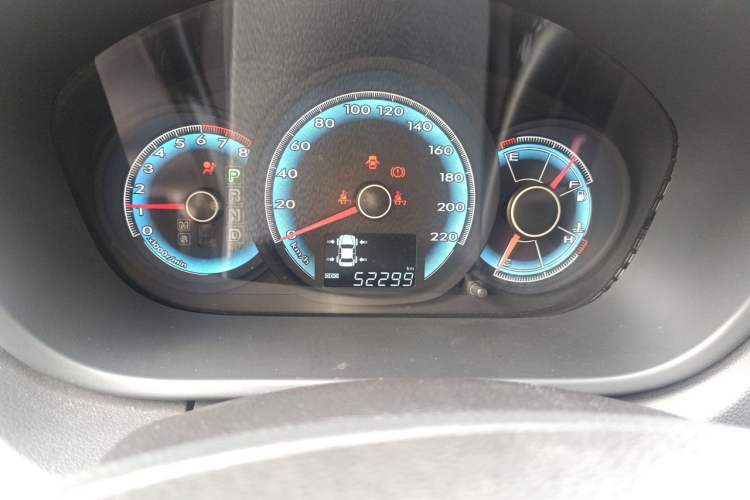 Used FAW Junpai D60 2015 1.8L Automatic Prestige Model Odometer Close Up