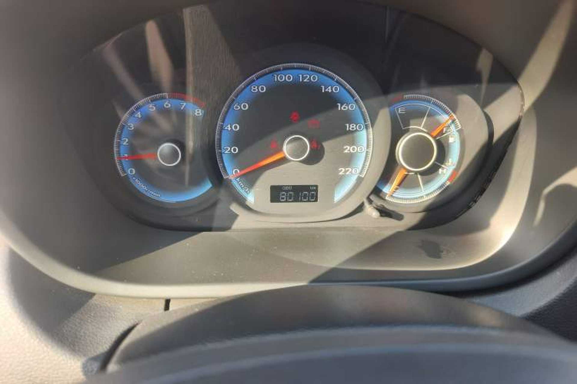Used FAW Junpai D60 2015 1.5L Manual Standard Edition Odometer Close Up