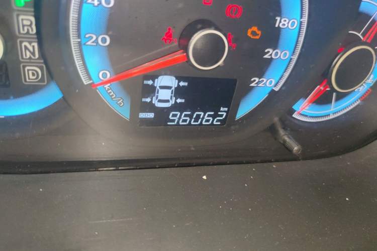 Used FAW Junpai D60 2015 1.8L Automatic Prestige Model Odometer Close Up