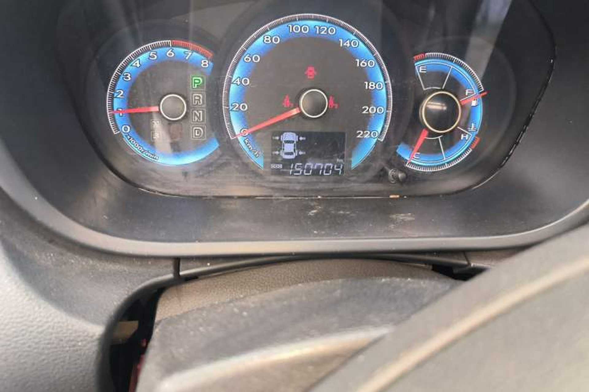 Used FAW Junpai D60 2015 1.8L Automatic Prestige Model Odometer Close Up
