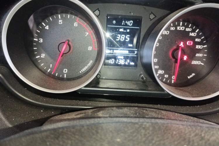 Used FAW Junpai D60 2017 1.5L Manual Standard Edition Odometer Close Up