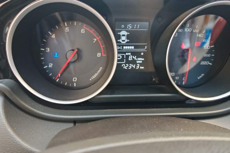 Used FAW Junpai D60 2017 1.8L Automatic Prestige Model Odometer Close Up