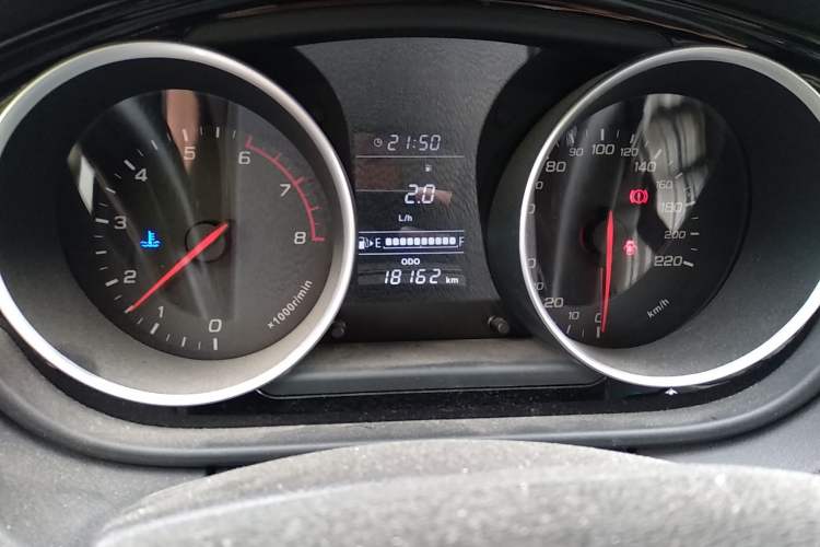 Used FAW Junpai D60 2017 1.5L Manual Standard Edition Odometer Close Up