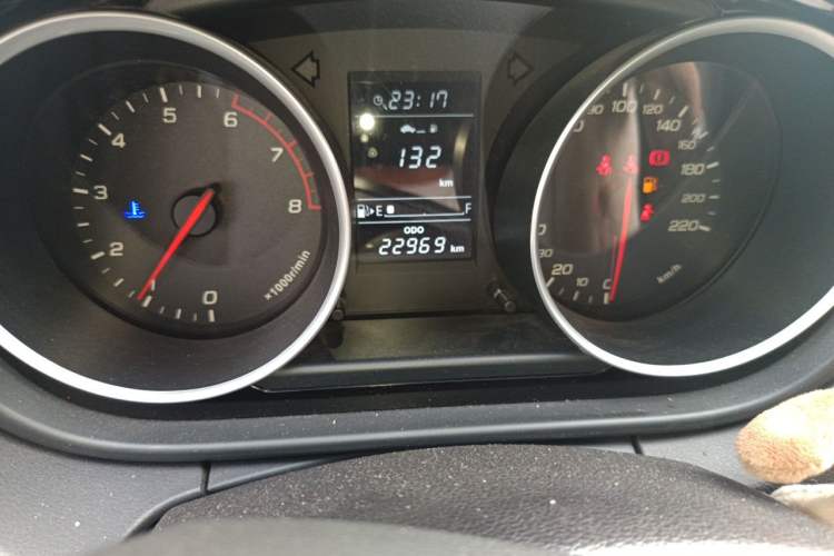 Used FAW Junpai D60 2017 1.5L Manual Standard Edition Odometer Close Up