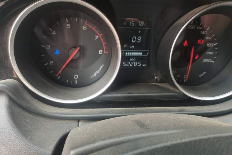 Used FAW Junpai D60 2017 1.5L Manual Comfort Model Odometer Close Up
