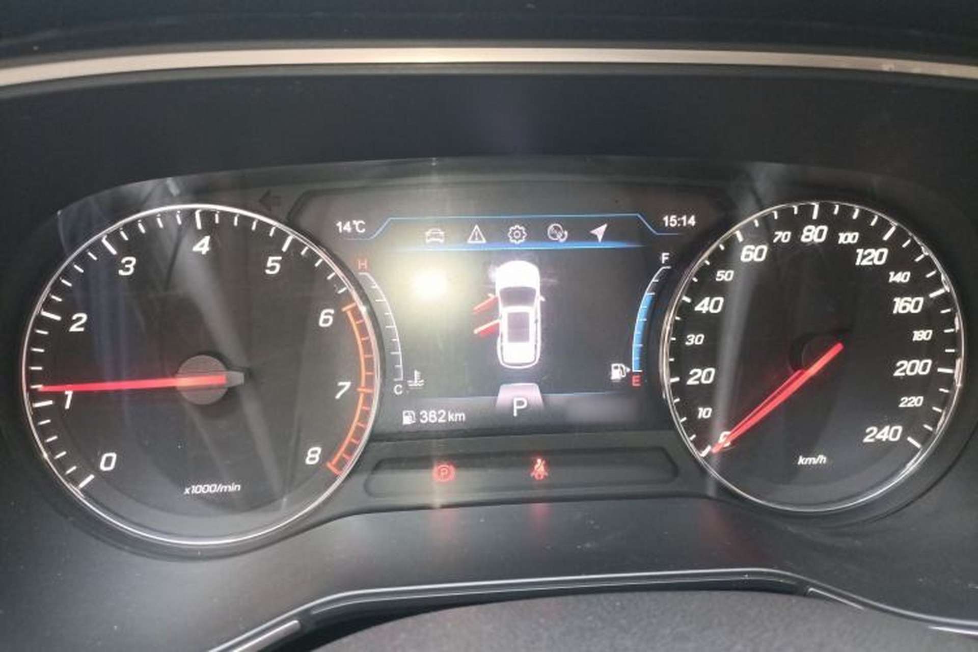 Used FAW Senya R9 2018 1.2T Automatic Prestige Smart Enjoyment Model Instrument Cluster