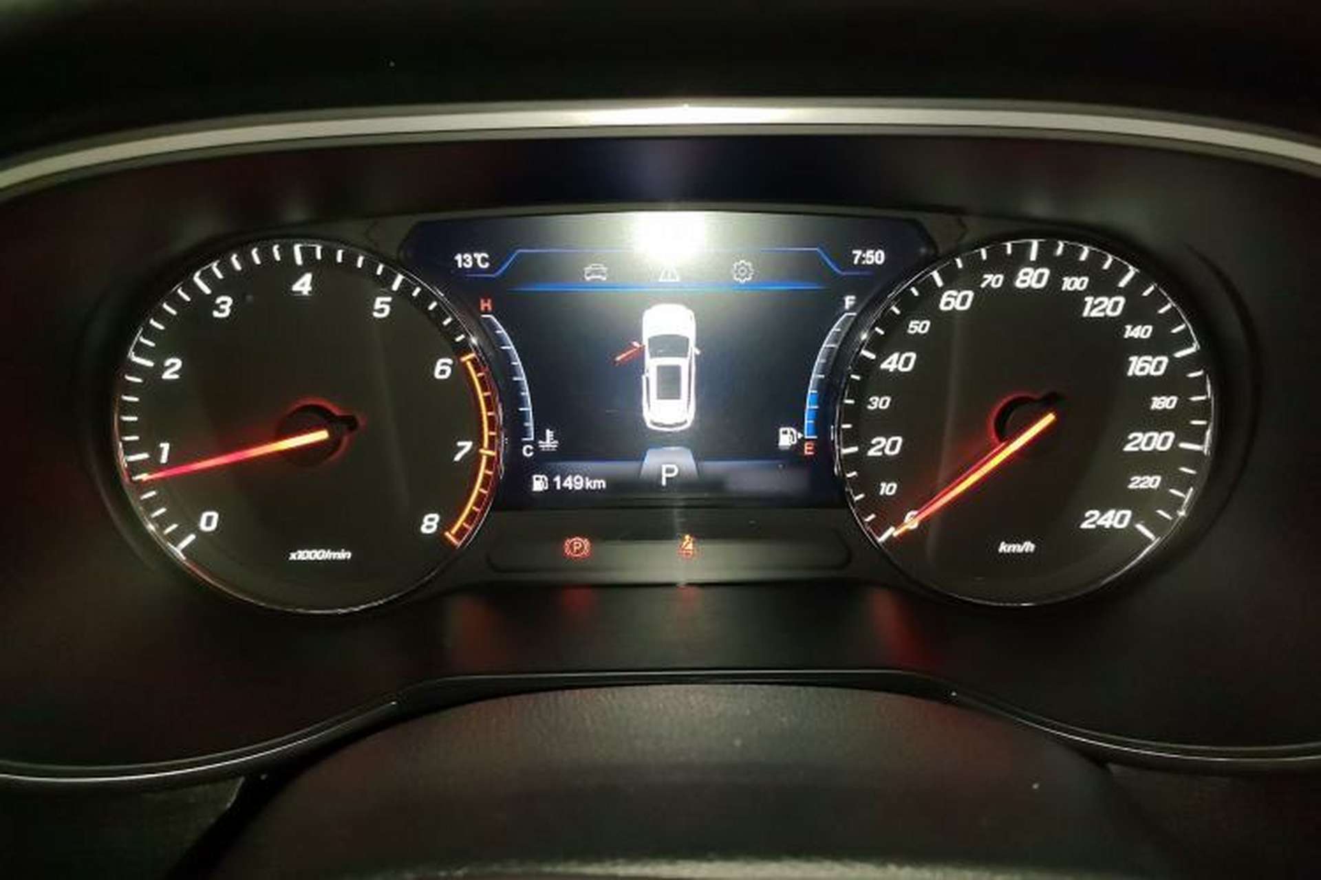 Used FAW Senya R9 2018 1.2T Automatic Luxury Smart Edition Instrument Cluster