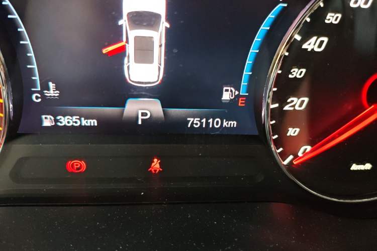 Used FAW Senya R9 2018 1.2T Automatic Luxury Smart Edition Odometer Close Up