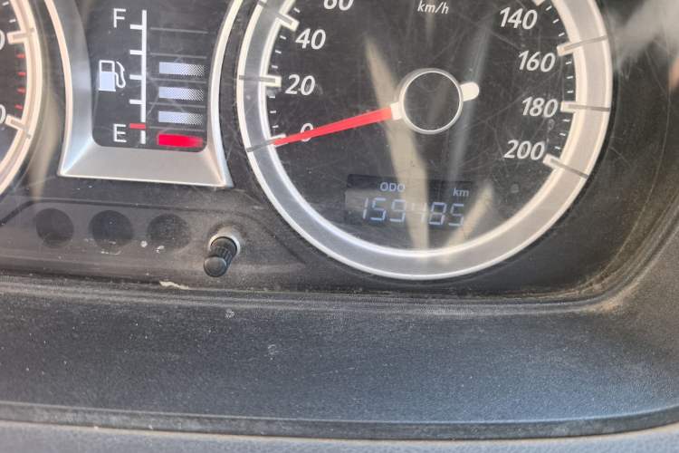 Used FAW Xiali N5 2014 1.0L Manual Comfort Model Odometer Close Up