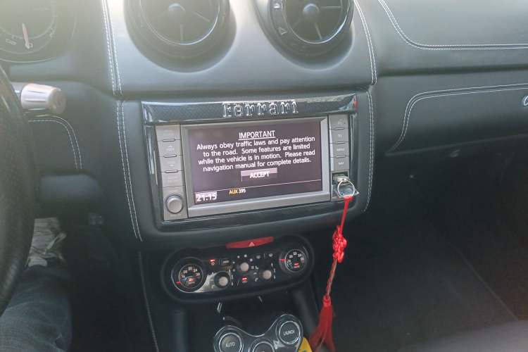 Used Ferrari California T 2012 4.3L Standard Edition Audio And AC Panel