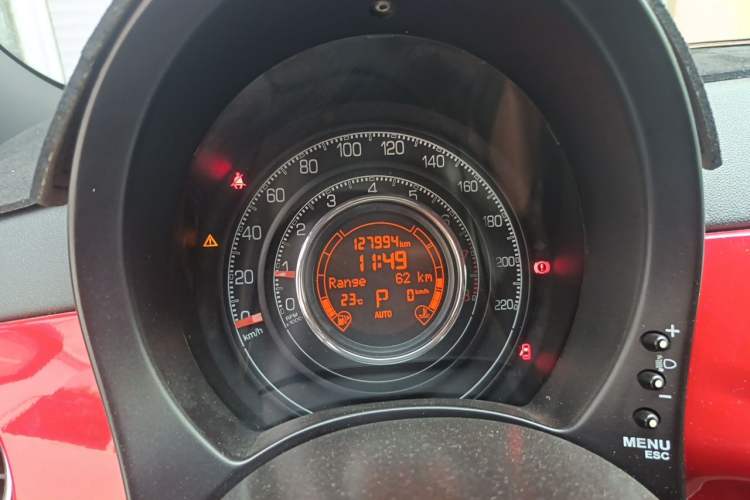 Used Fiat 500 2011 1.4L Sport Edition Odometer Close Up