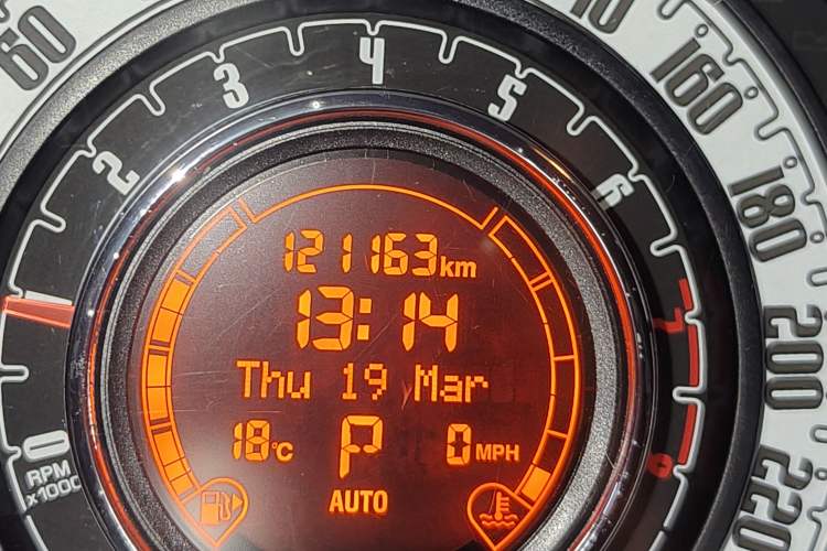 Used Fiat 500 2011 1.4L Fashion Edition Odometer Close Up
