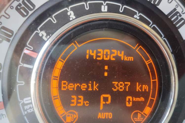 Used Fiat 500 2011 1.4L Fashion Edition Odometer Close Up