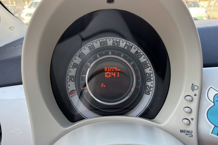 Used Fiat 500 2011 1.4L Fashion Edition Odometer Close Up