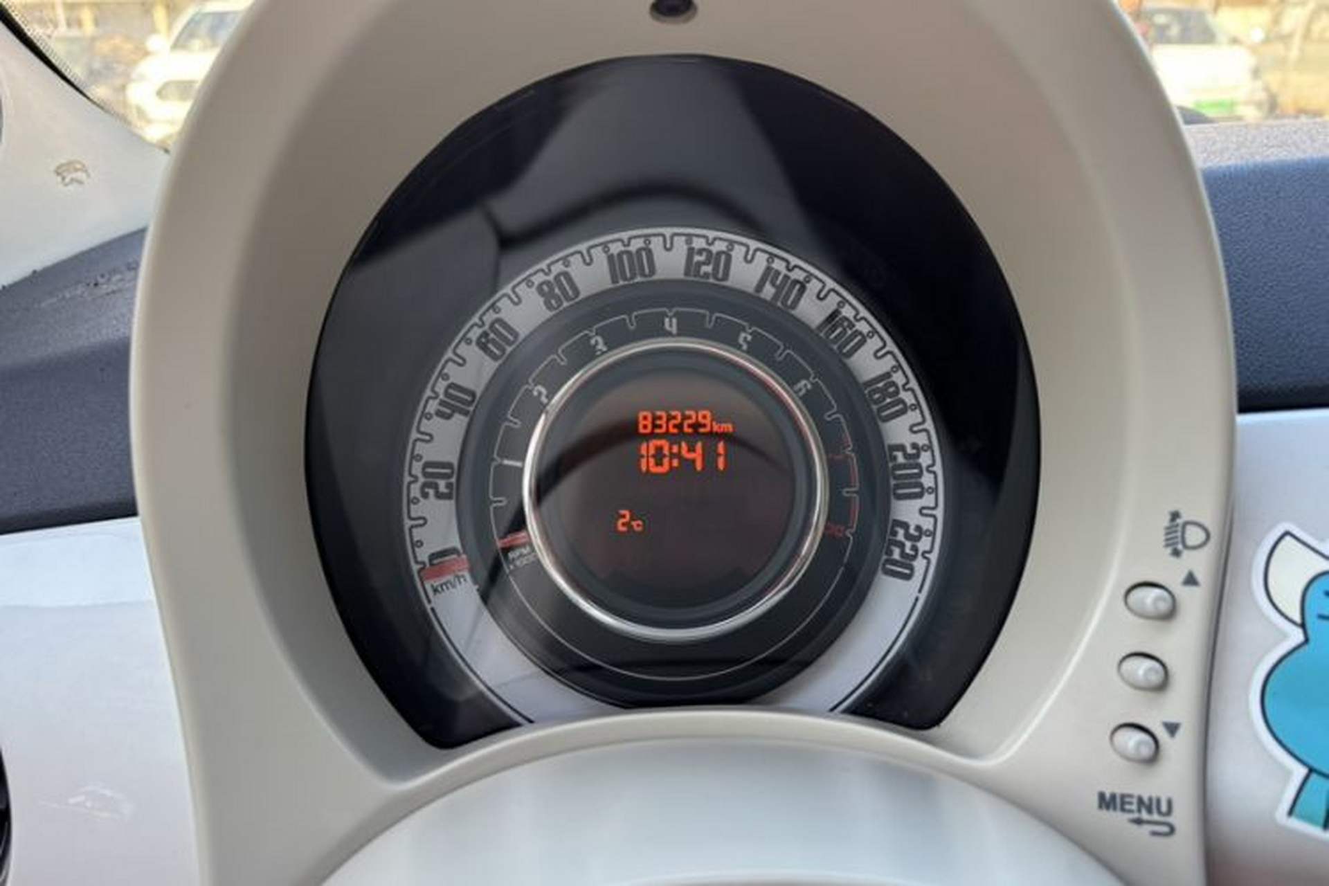Used Fiat 500 2011 1.4L Fashion Edition Odometer Close Up