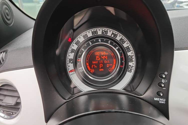 Used Fiat 500 2012 1.4L Gucci Edition Odometer Close Up