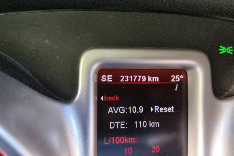 Used Fiat Freemont 2012 2.4L Luxury Edition Odometer Close Up