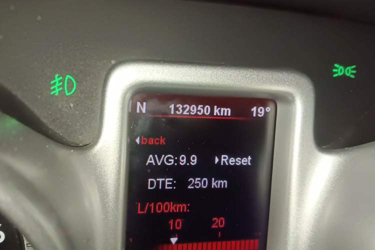 Used Fiat Freemont 2012 2.4L Luxury Edition Odometer Close Up